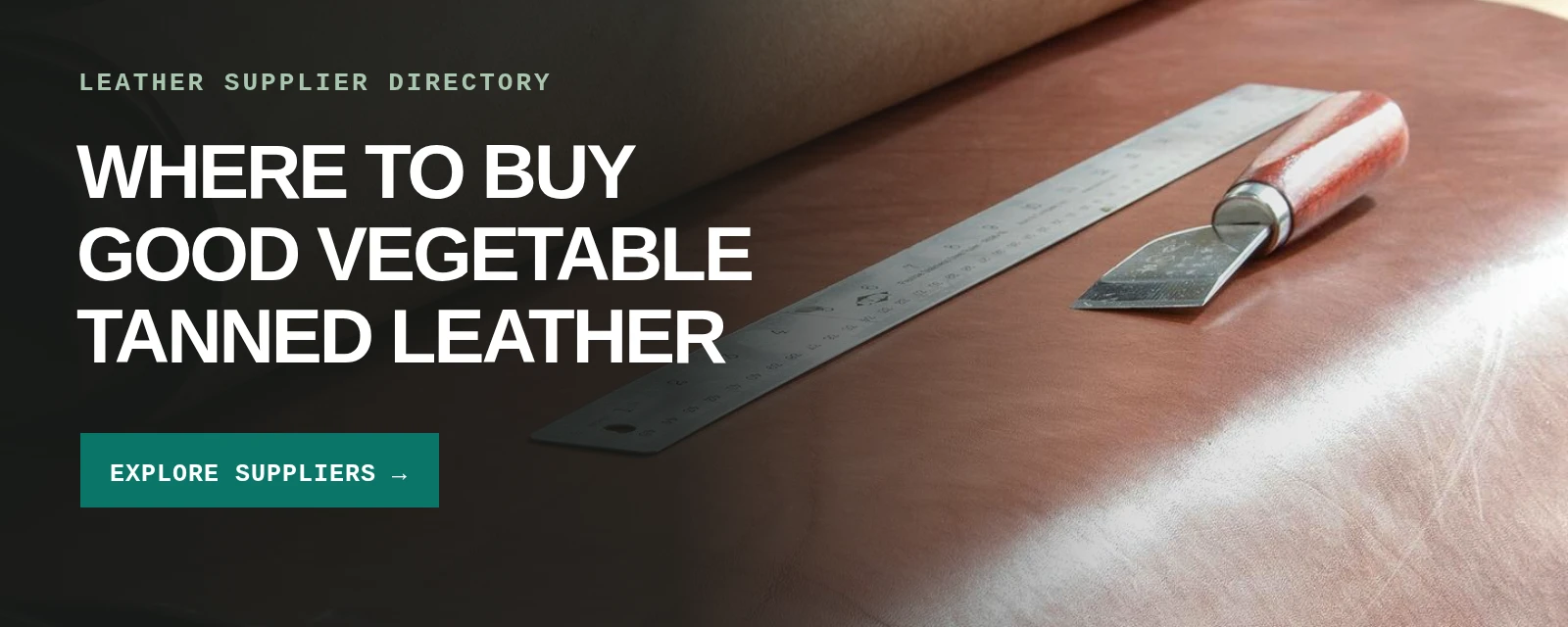 Compare vegetable-tanned leather suppliers