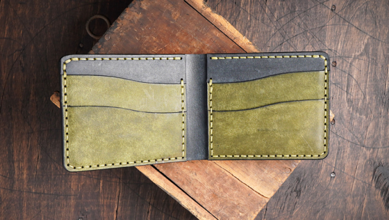 free leather bi fold wallet pattern printable pdf template