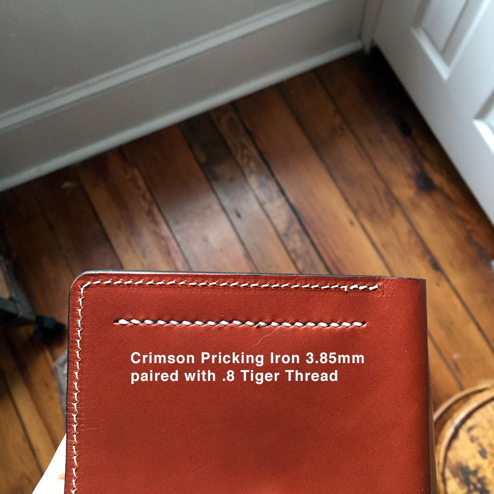 Crimson Leather Pricking Irons - Tiger Thread
