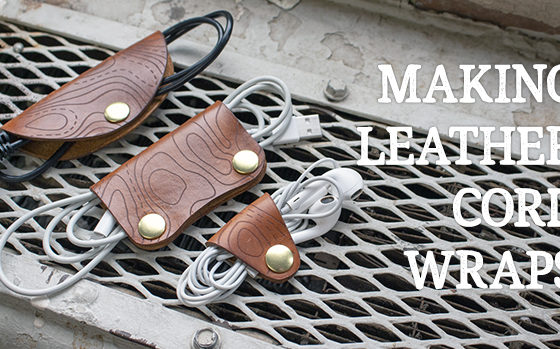 Make a set of leather cord wraps - free pdf template