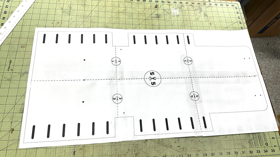 Laced satchel pdf template instructions step 2