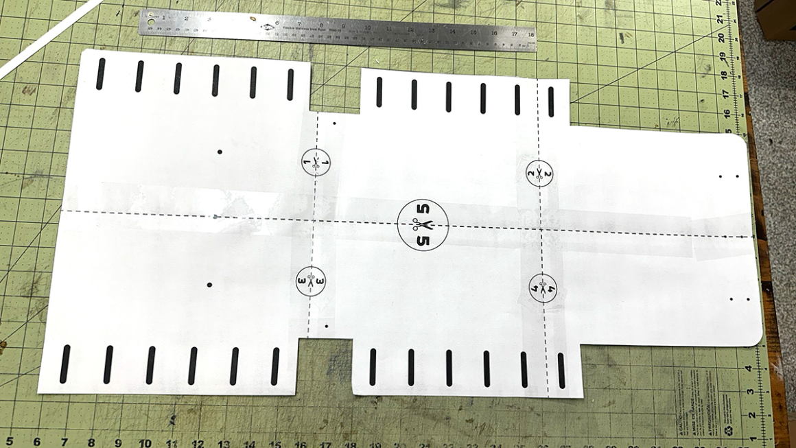 Laced satchel pdf template instructions step 3