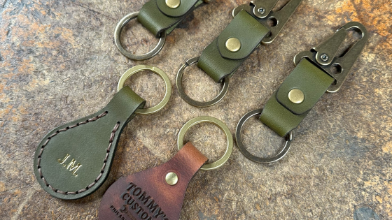 simple leather keychains