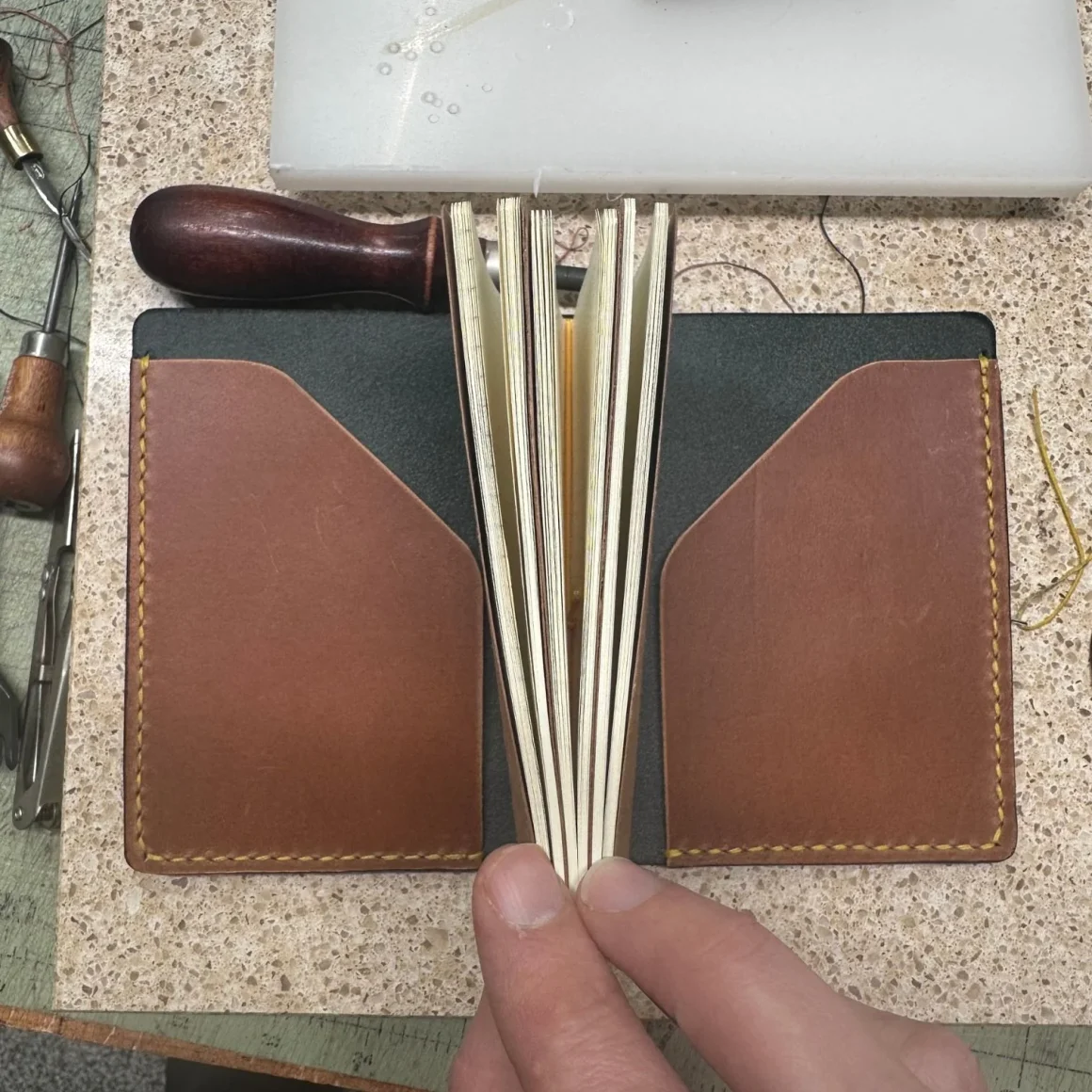 Travelers notebook stash pocket free pdf pattern instruction 7